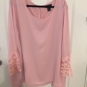 Beautiful Lined Mauve Light Weight Top Size 3X